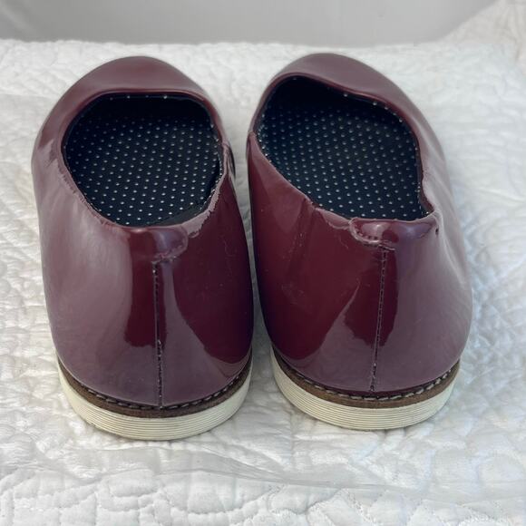Dr. Martens Women's Red Air Walks Slip On Patent Leather Summer Loafers - Size 9 - Picture 4 of 10